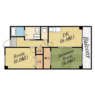 ベルダ高殿【1階】の間取り