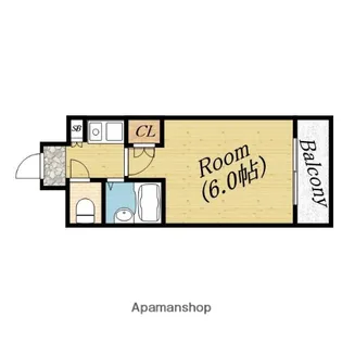 オズレジデンス関目【10階】の間取り