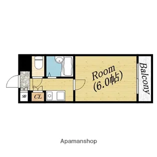 オズレジデンス関目【10階】の間取り