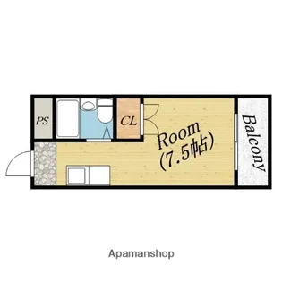 フラウリッシュ相栄【5階】の間取り