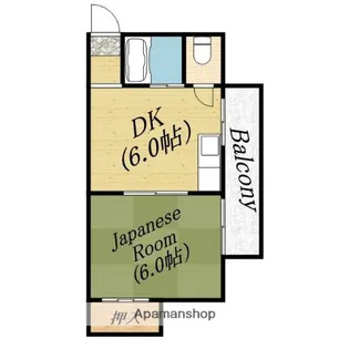 コーポ前海【2階】の間取り