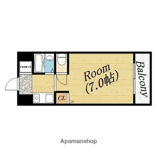 スギタパティオ60【6階】の間取り