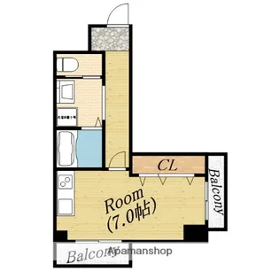 スギタパティオ60【7階】の間取り