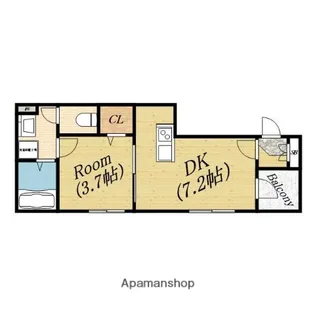 ハーモニーテラス新森【2階】の間取り