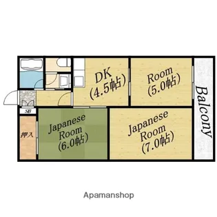ホワイトハイツ【2階】の間取り
