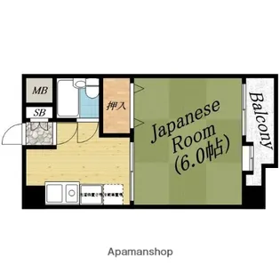 エスティライフ新森古市【8階】の間取り