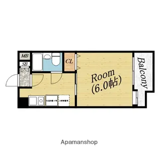 エスティライフ新森古市【9階】の間取り