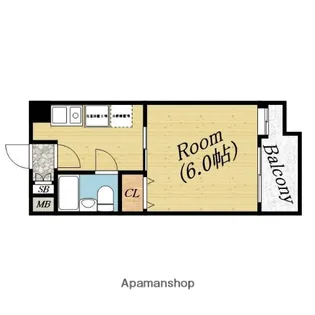 エスティライフ新森古市【8階】の間取り