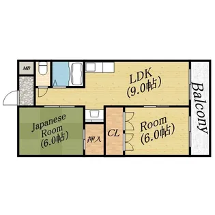 パークハイツ新森【4階】の間取り