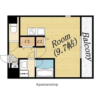 HRフロントリーガル新森【6階】の間取り