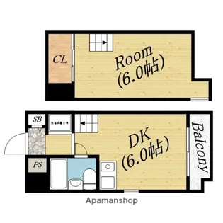 オリエントコート森小路【5階】の間取り