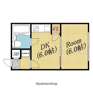 オリエントコート森小路【4階】の間取り