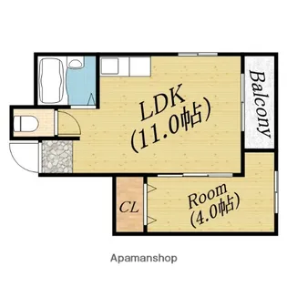レジデンス・アムール【4階】の間取り