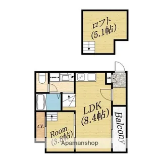 PRIME CORUT【2階】の間取り