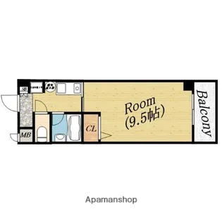 ギャレグラン【4階】の間取り