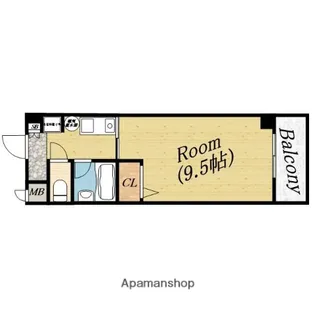 ギャレグラン【4階】の間取り