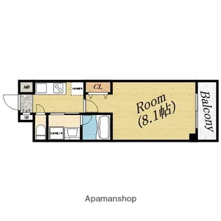 メイゾン城北公園【10階】の間取り