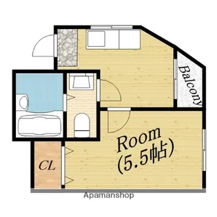 松島コーポ【3階】の間取り