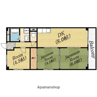 清交苑マンション【2階】の間取り