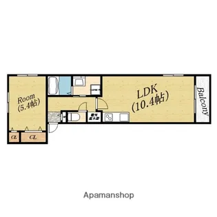 ボルサーロ【3階】の間取り