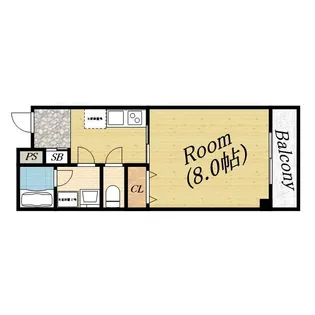 リバーヴィレッジ新森【1階】の間取り