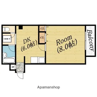 インペリアル清水【4階】の間取り