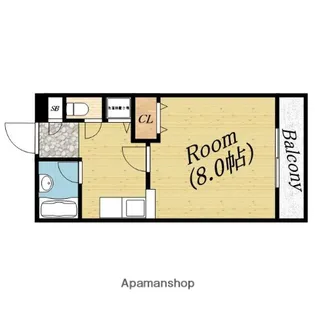 インペリアル清水【1階】の間取り