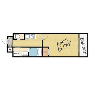 モデラート清水【6階】の間取り