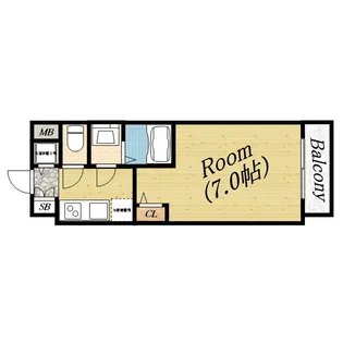 ファーストフィオーレ城北公園通【3階】の間取り