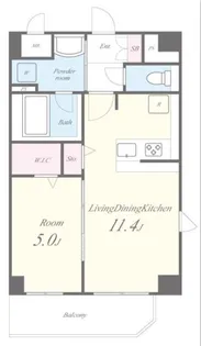 PLAISIR CAMPHRIER(プレジールカンフリエ)【4階】の間取り