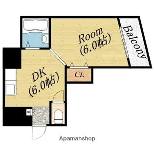 エクセーラ森小路【3階】の間取り