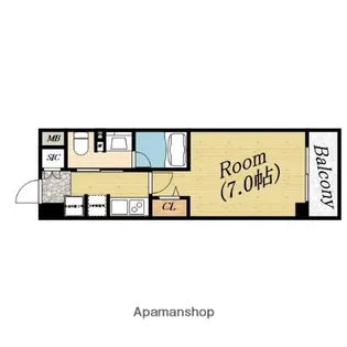 アーバンリンク森小路駅前【2階】の間取り