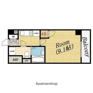 ドゥエリング太子橋【5階】の間取り