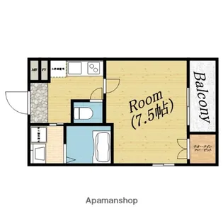 フジブロッサム高殿【2階】の間取り