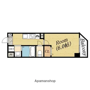みおつくし今市Ⅱ【5階】の間取り