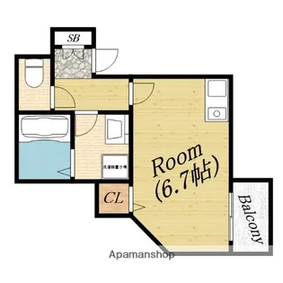 ワンシャインSK【1階】の間取り