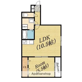 ノイヴェル大宮【3階】の間取り