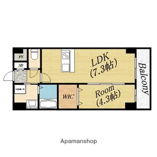 ファーシル千林【2階】の間取り