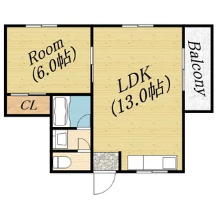 東洋プラザしろきた【2階】の間取り
