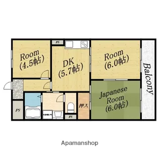 森岡ビル【5階】の間取り