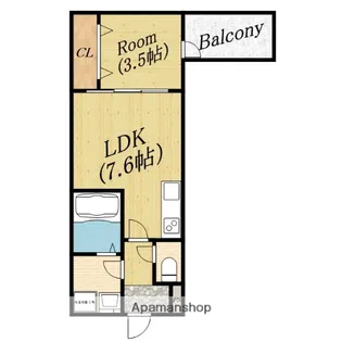 アート城北駅前【1階】の間取り
