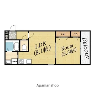 フジパレス新森Ⅲ番館【2階】の間取り