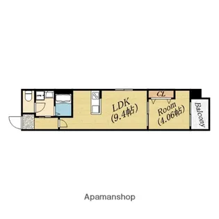 ブイグレース赤川【1階】の間取り