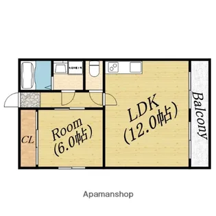 グレイスガーデン新森Ⅱ号館【3階】の間取り