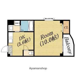 メゾンクレアスタイル【1階】の間取り