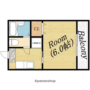 アメニティプラザ大橋【2階】の間取り