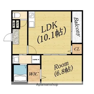 フジパレス千林大宮西【3階】の間取り