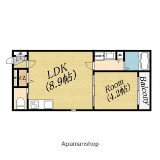 エフ アセシア アセラ【1階】の間取り