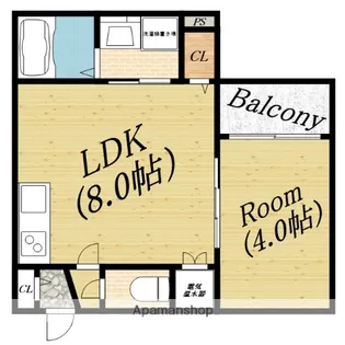 エフ アセシア ベイド【1階】の間取り