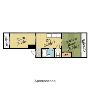 ハイツ山内【3階】の間取り